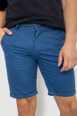Шорти чоловічі однотонні, колір джинс, 244R8123 244R8123 фото